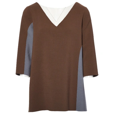Pre-owned Marc Jacobs Wool Blouse In Brown
