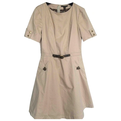 Pre-owned Louis Vuitton Mid-length Dress In Beige