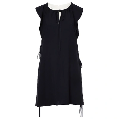 Pre-owned Chloé Mini Dress In Navy