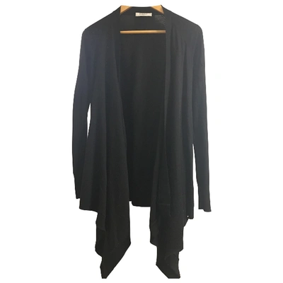 Pre-owned Givenchy Wool Cardi Coat In Black