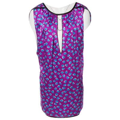 Pre-owned Marc Jacobs Silk Mini Dress In Purple
