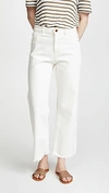 Dl1961 1961 Hepburn Wide Leg High Rise Jeans In Milk Performance Xfit