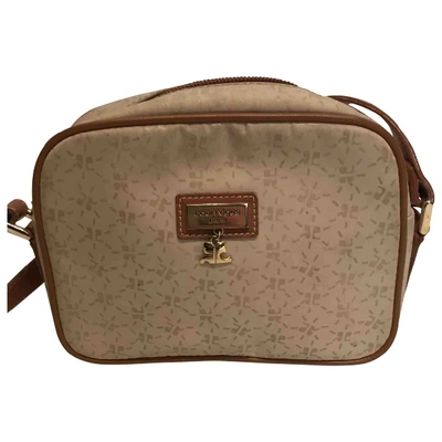 Pre-owned Courrèges Cloth Crossbody Bag In Beige