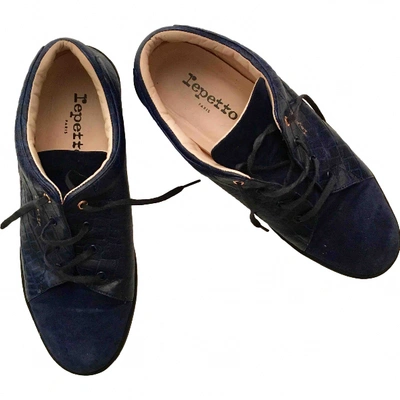 Pre-owned Repetto Trainers In Navy