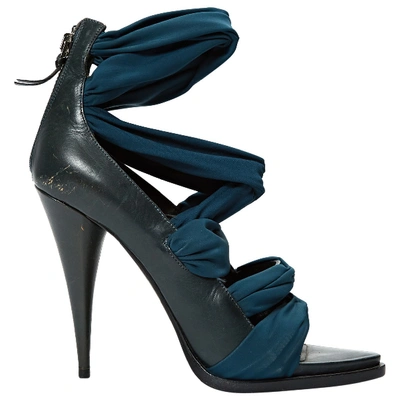 Pre-owned Givenchy Cloth Sandals In Blue