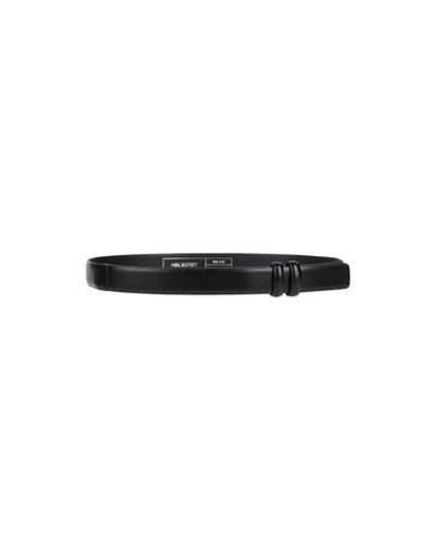 Neil Barrett Leather Belt In Black