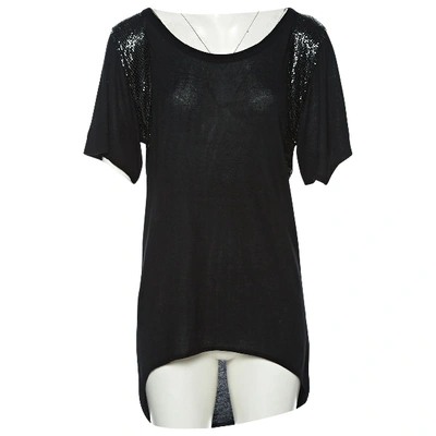 Pre-owned Costume National Wool T-shirt In Black