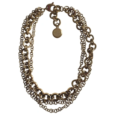 Pre-owned Dkny Necklace In Gold