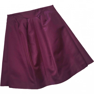 Pre-owned Mcq By Alexander Mcqueen Skirt In Burgundy