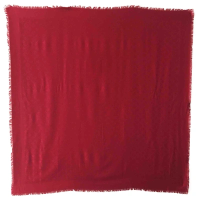 Pre-owned Louis Vuitton Silk Stole In Red