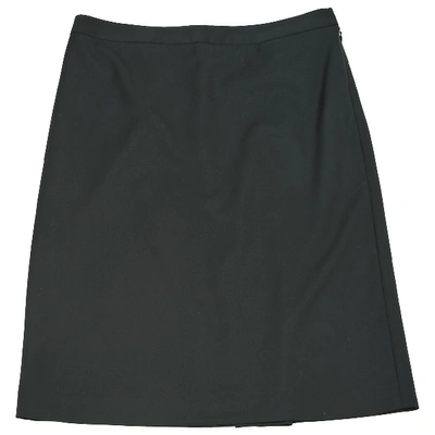 Pre-owned Maison Margiela Wool Mid-length Skirt In Black