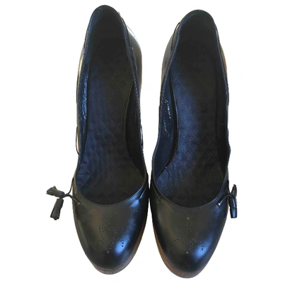 Pre-owned Golden Goose Patent Leather Heels In Black