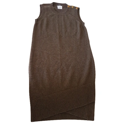 Pre-owned Chanel Cashmere Mid-length Dress In Brown