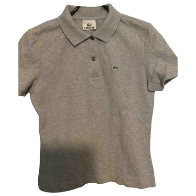 Pre-owned Lacoste Live Grey Synthetic Top