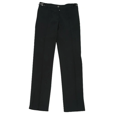 Pre-owned Dolce & Gabbana Wool Trousers In Black