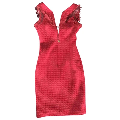 Pre-owned Chanel Wool Mid-length Dress In Red