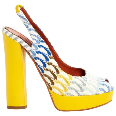 Pre-owned Missoni Cloth Heels In Yellow