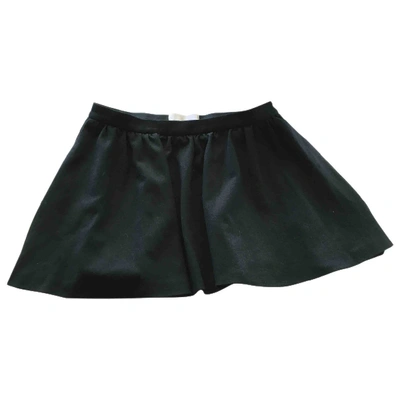 Pre-owned Mauro Grifoni Wool Mini Skirt In Green