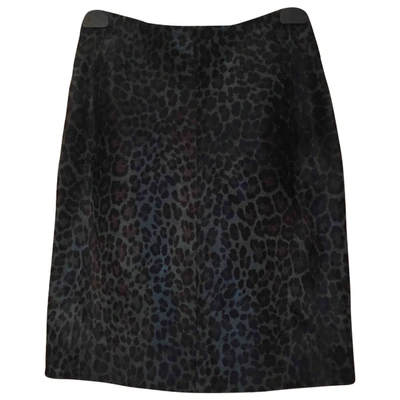 Pre-owned Alaïa Leather Mini Skirt In Multicolour