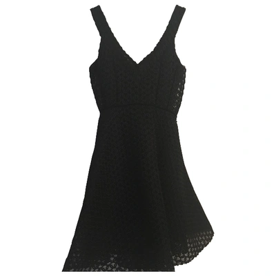 Pre-owned Maje Mini Dress In Black