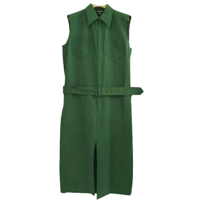 Pre-owned Jean Paul Gaultier Silk Mid-length Dress In Green
