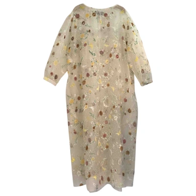 Pre-owned Rochas Maxi Dress In Yellow