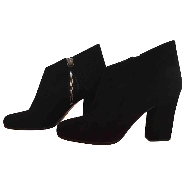 miu miu canvas ankle boots