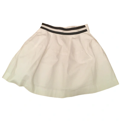 Pre-owned P.a.r.o.s.h Mini Skirt In White