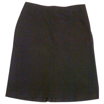 Pre-owned Joseph Wool Skirt In Black