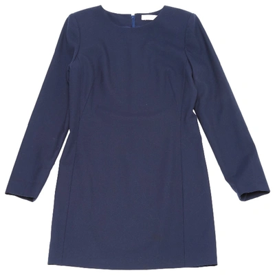 Pre-owned Chloé Wool Mid-length Dress In Navy