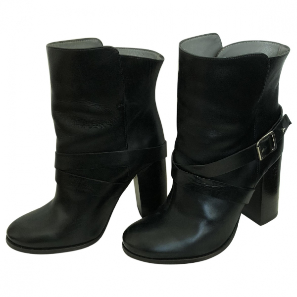 Pre-owned Gerard Darel Black Leather Ankle Boots | ModeSens