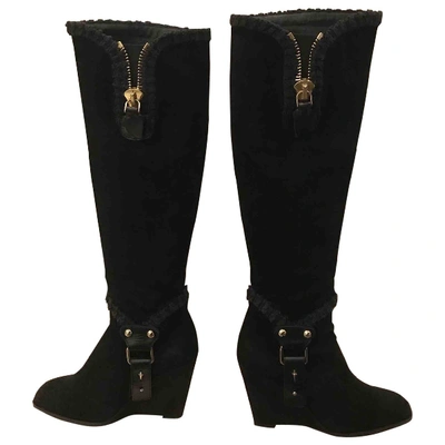 Pre-owned Cesare Paciotti Boots In Black