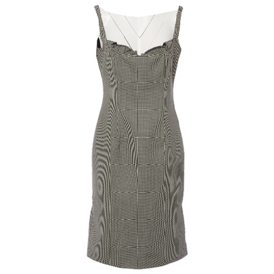 Pre-owned Valentino Wool Mini Dress In Grey