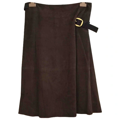 Pre-owned Jil Sander Mid-length Skirt In Brown