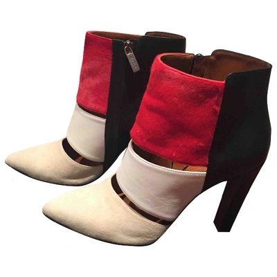 Pre-owned Calvin Klein Collection Ankle Boots In Multicolour
