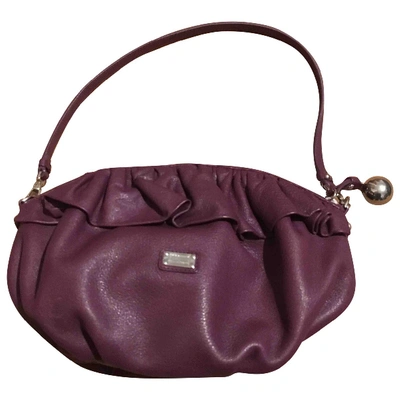 Pre-owned Moschino Cheap And Chic Leather Handbag In Purple
