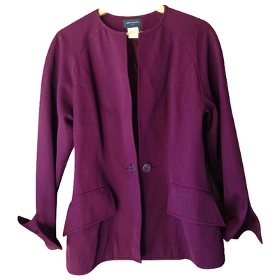 Pre-owned Paco Rabanne Wool Blazer In Purple