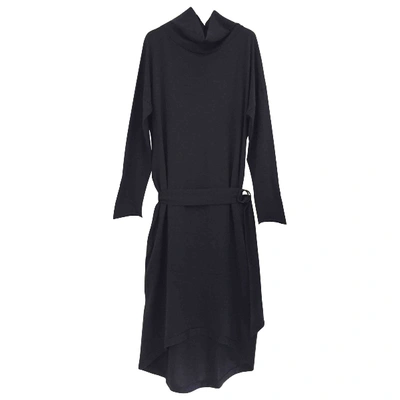 Pre-owned Brunello Cucinelli Cashmere Mid-length Dress In Navy