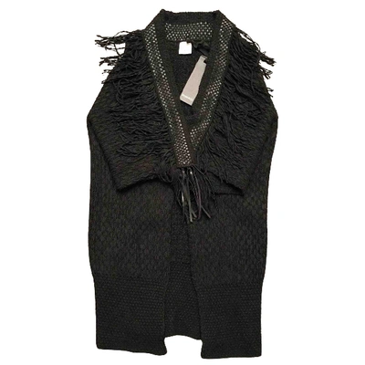 Pre-owned Pinko Cardi Coat In Black