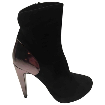 Pre-owned Pierre Hardy Ankle Boots In Black