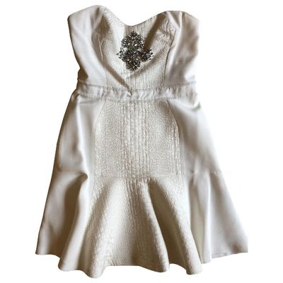 Pre-owned Rebecca Taylor Silk Mini Dress In White