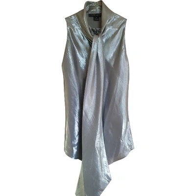 Pre-owned Ralph Lauren Silk Blouse In Silver