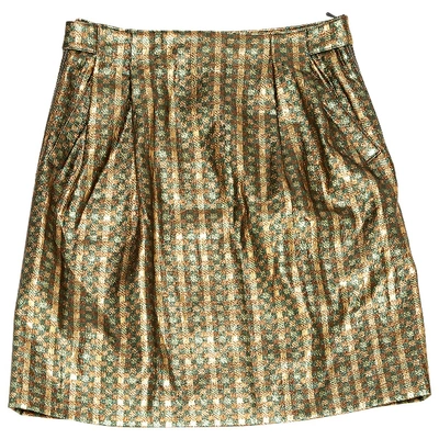 Pre-owned Viktor & Rolf Mini Skirt In Metallic