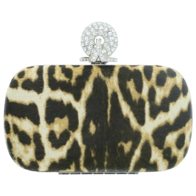 Pre-owned Saint Laurent Pony-style Calfskin Clutch Bag In Multicolour
