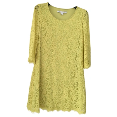 Pre-owned Diane Von Furstenberg Dress In Yellow