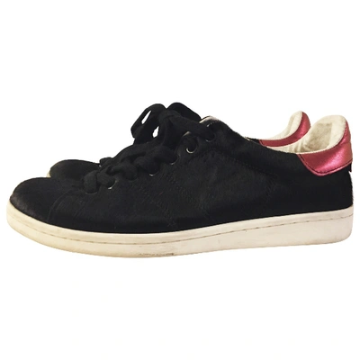Pre-owned Isabel Marant Bart Pony-style Calfskin Trainers In Black
