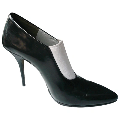 Pre-owned Alexander Wang Patent Leather Heels In Black