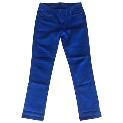Pre-owned Club Monaco Straight Jeans In Blue