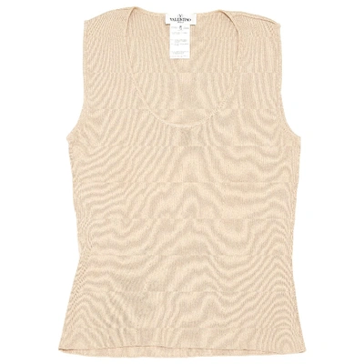 Pre-owned Valentino Beige Cotton Top