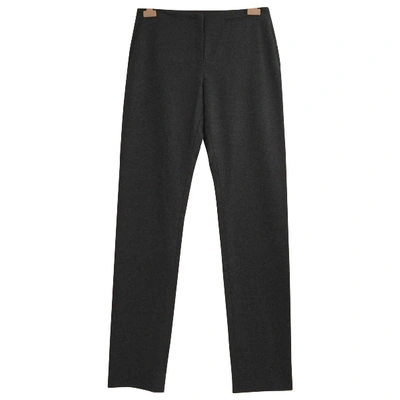Pre-owned Jil Sander Wool Trousers In Anthracite